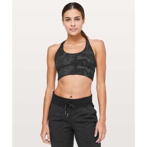 lululemon Free to Be Moved Bra Size 8 (Incognito Camo Multi Grey)